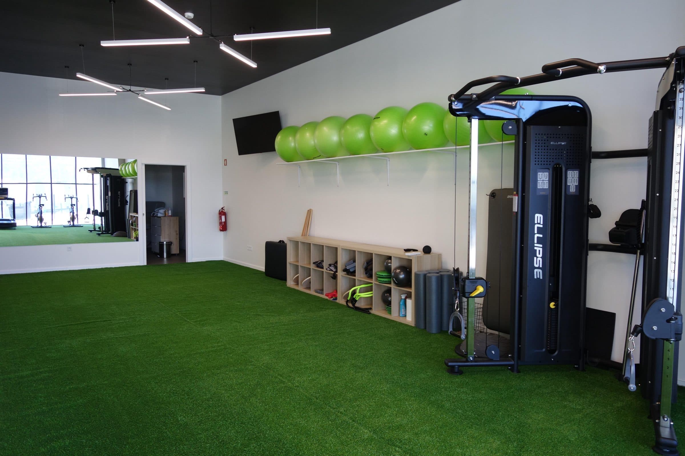 A sala de treino do BSPLACE, depois da ampliação de 2025
